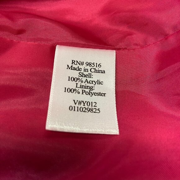 Coldwater Creek Fuchsia Pink Textured Boucle Jacket, 10 - Picture 8 of 9